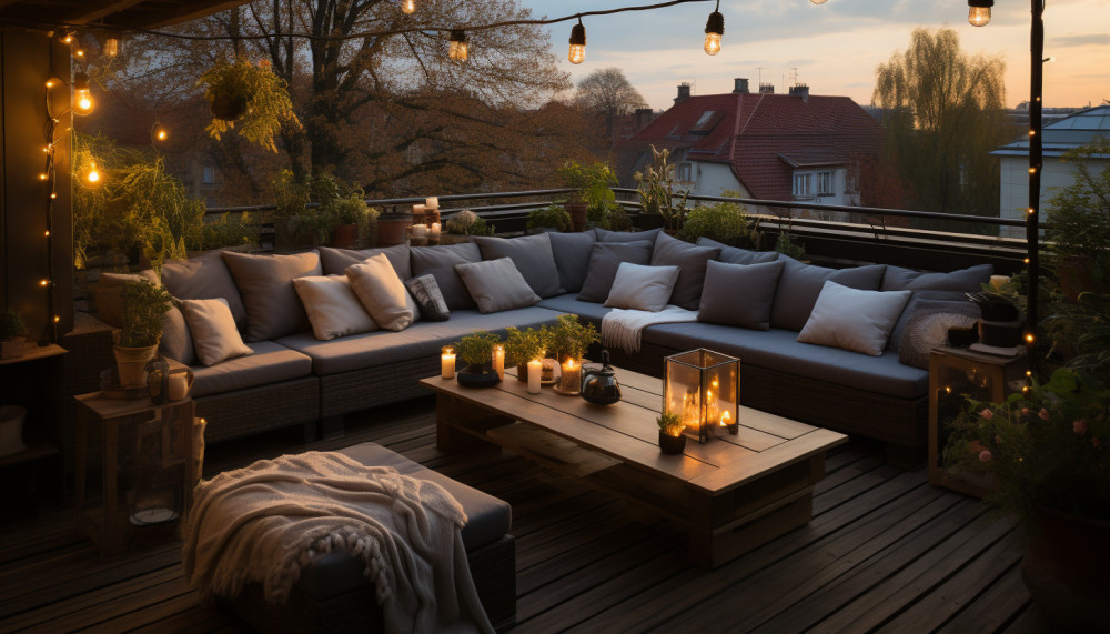How do you create a beautiful terrace in your home?